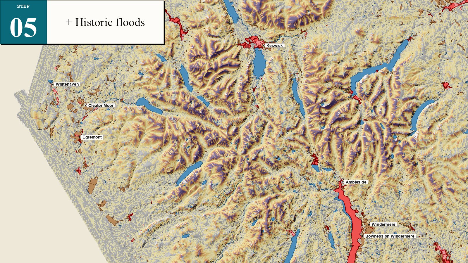 Step 5: + Historic floods